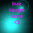 Pixelated cyan background with pink text 'live laugh love <3' and subtle light effects, animated with shifting light patterns.