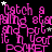 A black background with repeated pink text reading "Catch a falling star and put it in your pocket" surrounded by small white and gray stars.