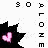 six pixelated maple leaf-shaped icons with glowing hearts in pink, red, yellow, green, cyan, and purple hues against black backgrounds