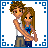 Animated contact sheet of a pixel-art couple embracing, with text "I miss him" appearing and disappearing across frames.