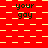 Red background with yellow pixelated patterns and repeated 'your gay' text in black, featuring alternating horizontal lines and checkerboard sections.