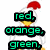 Pixelated chicken with red comb and yellow beak displays text changes across six : color names, 'did I say that it eats', 'pink', and 'CHICKEN! polka-dotted marshmallows?'