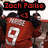 A red hockey jersey with white number 9 and name 'Purise' on the back, shown in a of four with changing text overlays