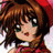 A 48x48 pixel buddy icon featuring a cartoon character with brown hair and green eyes on the left, next to black background text reading "Anime IM" above smaller stylized text on the right.