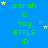 Blue background with green text reading "sarah & tay BFFLS :D" and scattered yellow and light blue stars.