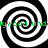 Four black-and-white spiral patterns arranged in a with green text repeating 'lywood undlywood' across the image