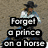 A split-screen image with a cowboy on a horse and a man in a car, each with overlaid text.