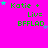A bright pink background displays repeated green text 'Katie + Liv= BFFLAD' with varying star positions and colors across a