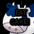 Pixelated cow character with blue and white coloring, wearing a black text box that changes across frames to display 'EAT CAKE!', 'CAKE EATS', 'COW EAT', and 'CAKE' in bold letters.