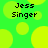 Green background with yellow circles and black text reading "Jess Singer" in four quadrants.