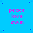 A static image with a bright blue background featuring scattered dark blue dots, displaying repeated text in pink and white.