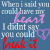 A static digital image with layered text and symbols on a blue background, featuring handwritten-style words in pink, white, and red.