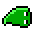Green pixelated fish-shaped icons with white and light blue highlights, arranged in a of five and five on gray background