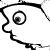 Black-and-white cartoon face in profile view showing multiple expressions including neutral, sad with tears, and angry.