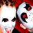 Static 48x48 pixel icon featuring a stylized face with white skin, red hair, and black-and-red facial markings against a light background.