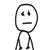 stick-figure characters with changing facial expressions and raised arms, featuring red tongues and glasses in some frames