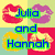 Four pixelated buddy icons arranged in a , each with distinct color schemes and text overlays