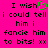 A bright pink background displays black pixelated text with a green heart symbol replacing the 'o' in 'wish', repeated twice side-by-side.