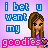 Animated contact sheet of a pixel art icon featuring a cartoon girl with changing expressions and heart symbols, surrounded by text on a purple background.