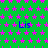 Green background with repeating pink star pattern and blue 'Lis' text in multiple positions.