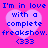 Pixelated pink background with four identical heart-shaped text blocks containing blue text and a blue emoticon.