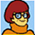 Pixelated cartoon character with red hair and glasses on left, green text logo on dark background right; both sides form a single contact sheet image.