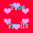 Red background with pink heart shapes and cyan text reading 'Nae' and 'Brade' in pixelated font.