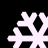 Four white snowflake icons arranged in a on black background, each with distinct branching patterns