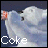 Animated sequence showing a white bear holding an orange bottle with 'Coke' text changing from white to red, then 'Bear' text changing from white to red.