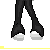 Pixelated character with red hair and green top holding a colorful object, surrounded by repeated text elements.