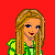 A static contact sheet of 13 frames from an animated Christmas-themed buddy icon showing a character in green attire and text elements on a red background.