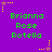 Purple background with green text reading 'Brianna Rose Rotella' repeated in a pattern, surrounded by yellow and brown star-shaped pixel decorations