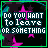 identical pixelated icons with text "DO YOU WANT to leave OR SOMETHING" over a dark background with pink stars and green borders
