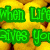 Yellow lemons fill the background; green text reads "When Life Gives You" and "LEMONS" in yellow; red text reads "Make APPLEJUICE".
