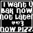 Black-and-white pixelated image with repeated text and symbols arranged in a of four identical