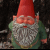 nine displays the phrase "I STOLE YOUR LAWN GNOME" in pixelated text over solid backgrounds, with one showing a garden gnome image