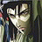 Pixelated anime-style character with long dark hair and a hooded cloak, next to text reading "Anime IM" and "c0m" on a black background.