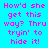 Pixelated text on cyan background with black and pink elements, displaying repeated phrases in a