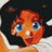 A pixelated anime-style character with orange hair and blue eyes appears on the left side of a contact sheet, while the right side displays stylized text reading "Anime IM" above smaller text that may be "COM" or similar.