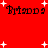 Red background with repeated black text 'Briana' and white star shapes scattered across the image.