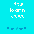 Pixelated text and puzzle pieces on a cyan background with two identical static frames showing 'itts leann (333' above five blue puzzle icons.