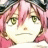 A 48x48 pixel animated buddy icon featuring a close-up of an anime-style character with pink hair and green eyes on the left, paired with stylized text reading "Anime IM" and "COM" on a black background to the right.