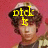 A four- shows a person with curly brown hair wearing a light-colored cap and camouflage-patterned shirt against a solid red background, with yellow pixelated text changing