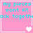Pixelated cyan text on pink background with animated heart symbols changing across four