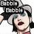 Pixelated character with gray hat and black sleeve, red shirt, blue eyeshadow, dark lips; text overlays change across six