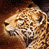 A contact sheet of three sampled frames from an animated icon showing a leopard and tiger in pixelated detail, with the rightmost frame blank.