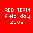 Red square icon with white pixelated text reading "RED TEAM field day 2008" and a small heart symbol in the bottom-right corner.
