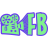 Pixelated green and blue text 'CIRCOLODELFILM48' on gray background with blocky lettering and purple outline.