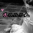 A grayscale anime-style image of a woman in a flowing dress with pink text and heart symbols changing across frames.