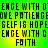 Green and yellow pixelated text repeats 'ENGAGE WITH O'ENGAGE WITH O' and 'PATIENCE SELF IS HOPE' across a with 'FAITH' at bottom center